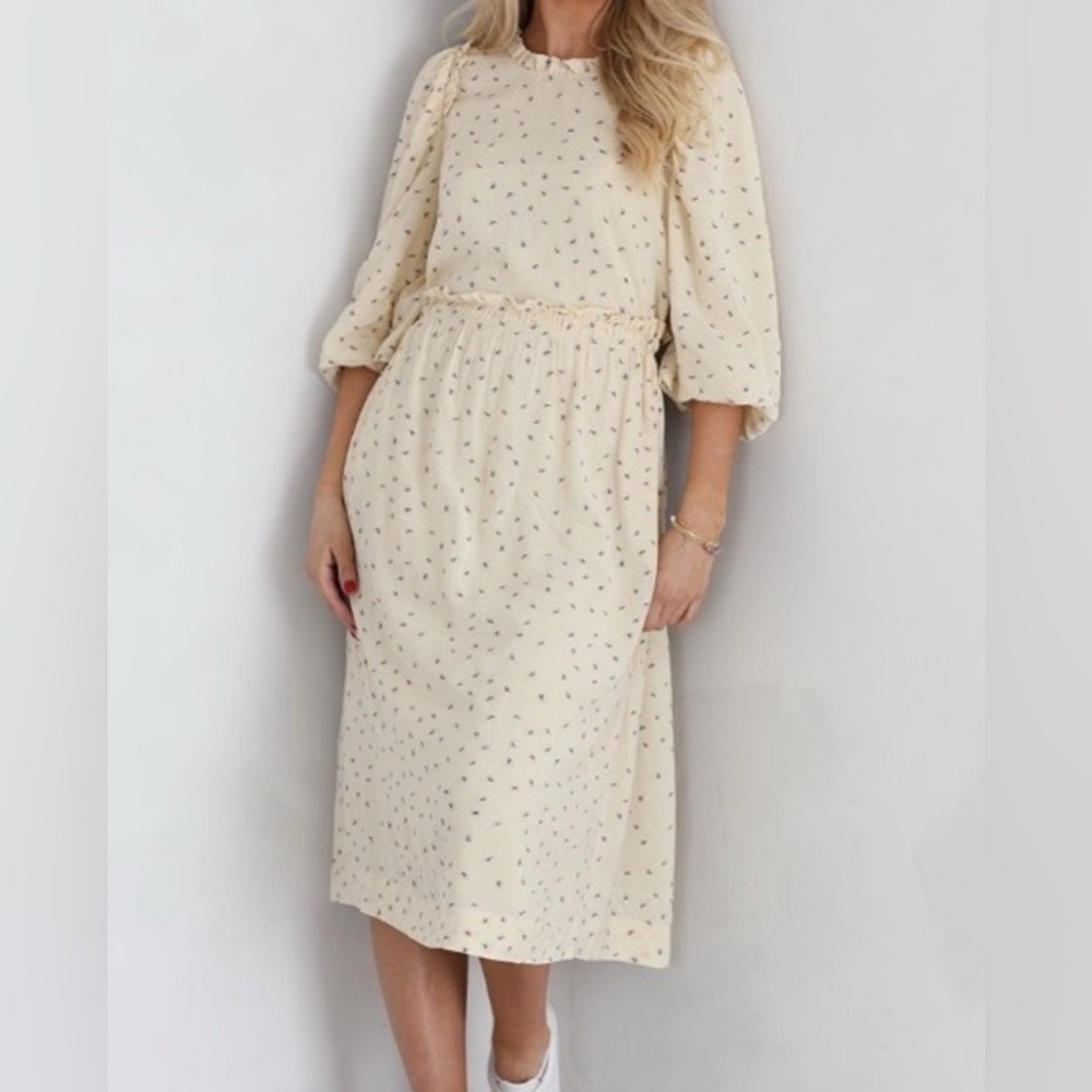Munthe Curtis Dress in Crème Women’s Size 32 New
